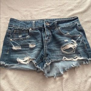 denim shorts